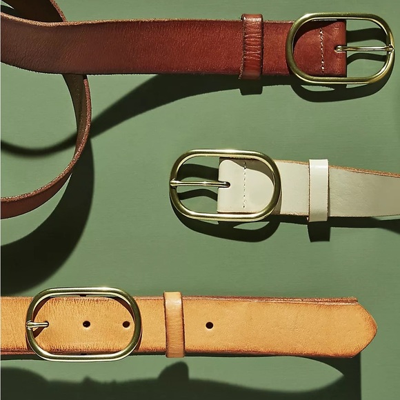 NWTS ANTHROPOLOGIE CLASSIC LEATHER BELT (XL) - Picture 5 of 5